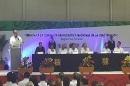 Foro Regional Sur-Sureste sobre los valores de la Constitución Mexicana
