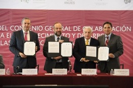 Firman Convenio de Colaboración la AFDZEE, ANUIES y TNM para el Desarrollo de las Zonas Económicas Especiales