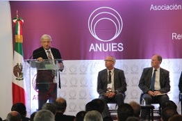 Adelanta AMLO que firmará un convenio con ANUIES para mejorar la educación en México 