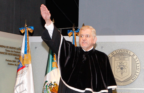 Rindió protesta Jesús Ancer Rodríguez como Rector de la UANL
