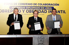 Firma UAdeC Convenio de Colaboración con Secretaría de Salud por Inicio del Diplomado “Sobrepeso y Obesidad Infantil”