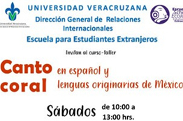 EEE invita a curso “Canto coral en español y lenguas originarias de México”