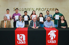 UAA en colaboración con iniciativa privada otorga apoyos a estudiantes para su desempeño académico y profesional