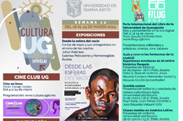 Arte, literatura, cine y talleres son la mezcla perfecta en la Agenda Cultural de la UG y la FILUG