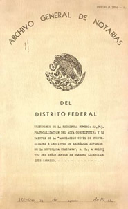 Acta constitutiva 1968.