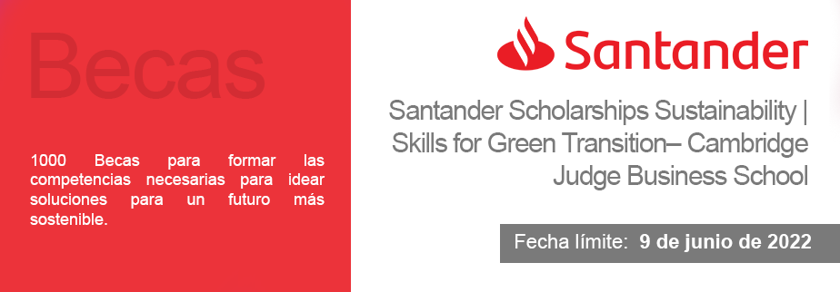 Santander Scholarships Sustainability