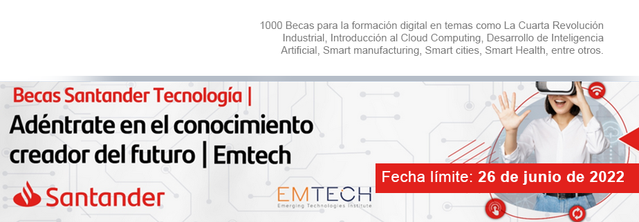  Becas Santander Tecnología