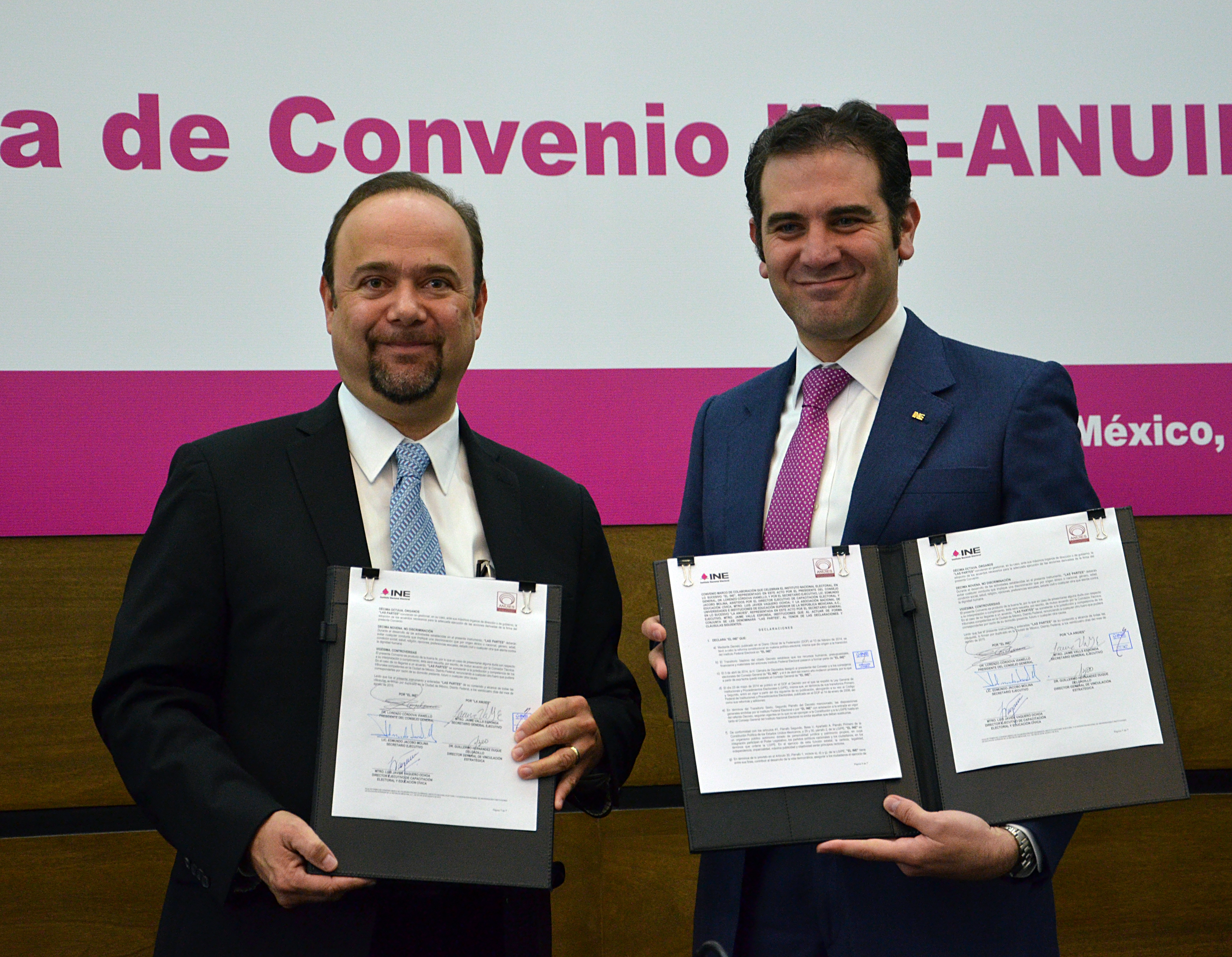 Firman INE y ANUIES convenio de colaboración