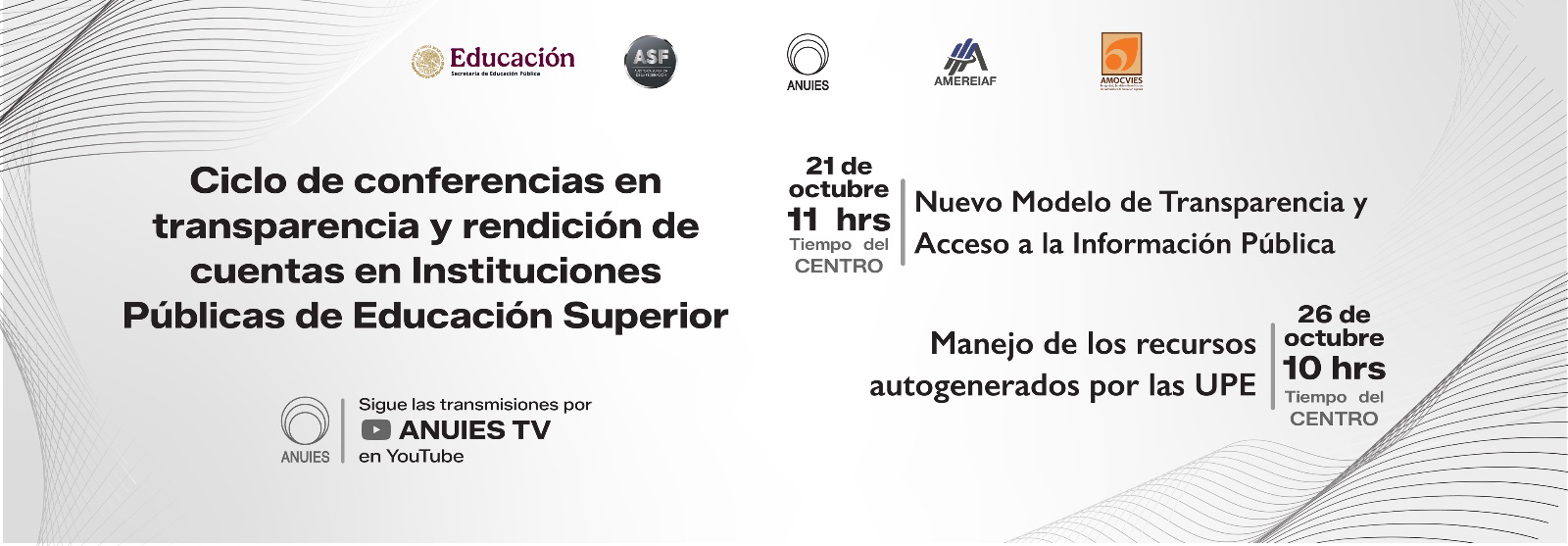 Ciclo de conferencias en transparencia y rendición de cuentas en Instituciones Públicas de Educación Superior