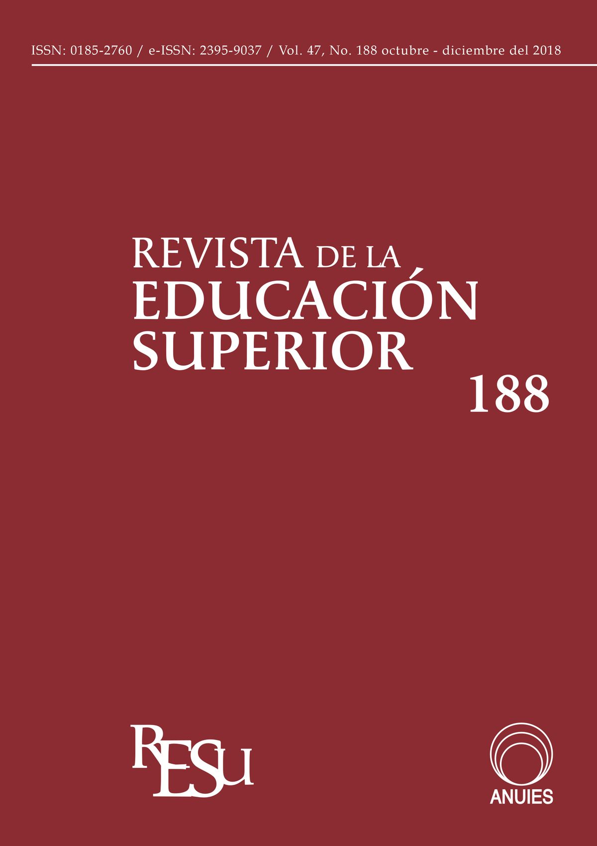 Revista de la educación superior # 188